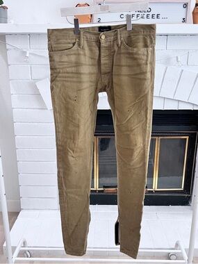 Men's Fear Of God Khaki Selvedge Vintage Denim Jeans